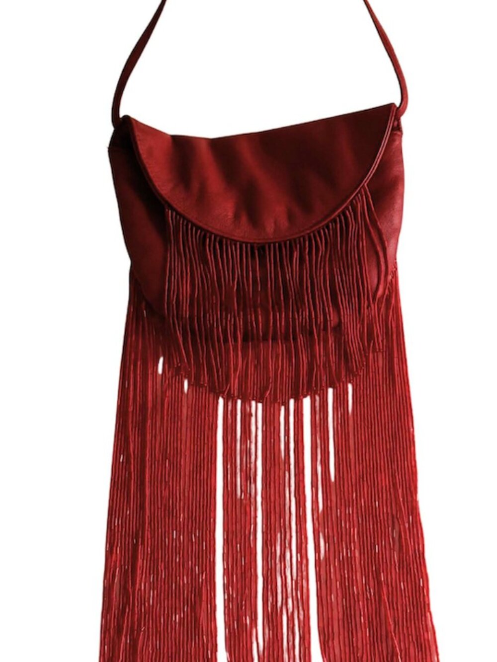 A|X Armani Exchange Oxblood Fringe Shoulder bag- excellent used condition